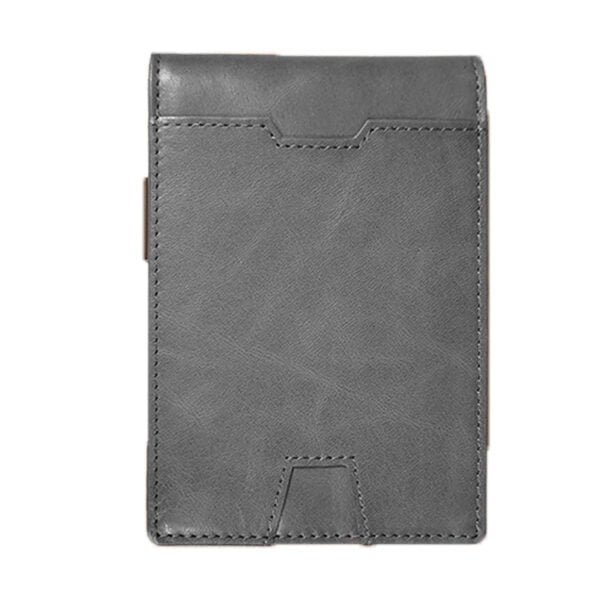 grey Mens Wallets Slim Front Pocket