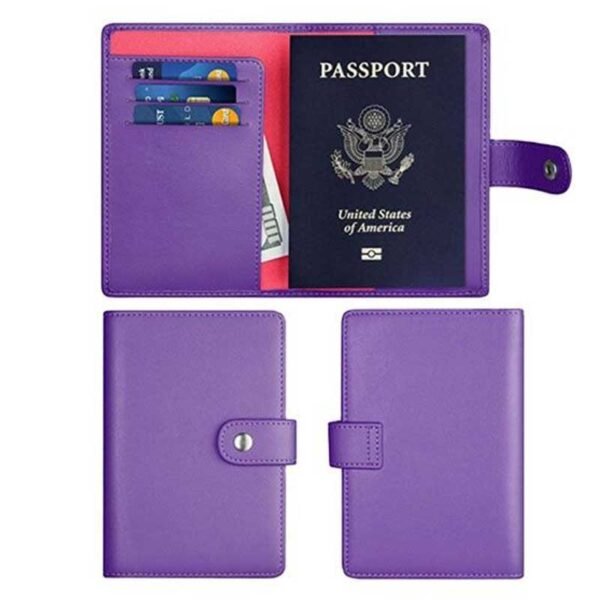 Passport Cover with Button 5